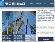 Tablet Screenshot of amigotreeservicesnc.com